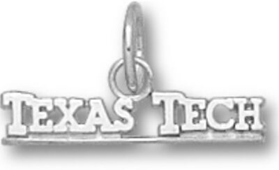 Texas Tech Red Raiders "Texas Tech" Charm - Sterling Silver Jewelry