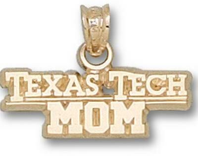 Texas Tech Red Raiders "Texas Tech Mom" Pendant - 14KT Gold Jewelry