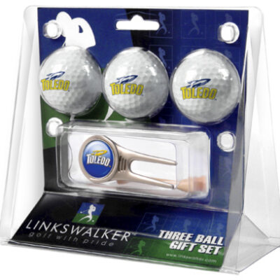 Toledo Rockets 3 Golf Ball Gift Pack with Cap Tool