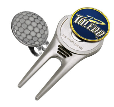 Toledo Rockets Divot Tool Hat Clip with Golf Ball Marker (Set of 2)