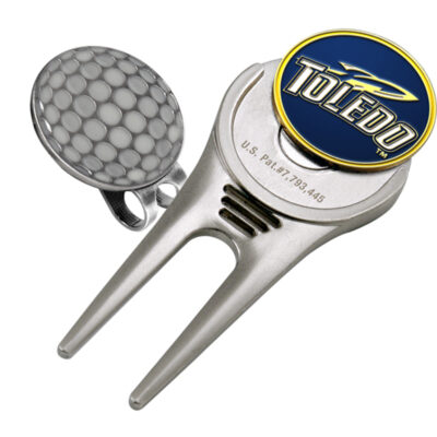 Toledo Rockets Divot Tool Hat Clip with Golf Ball Marker (Set of 2)