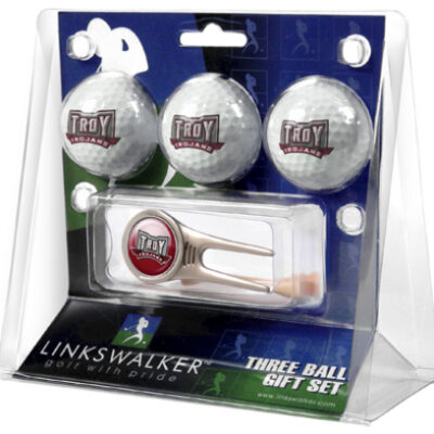 Troy State Trojans 3 Golf Ball Gift Pack with Cap Tool