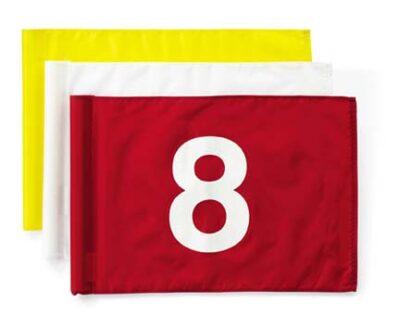 Tube-Style Numbered Golf Flags (Numbers 10-18) - Set of 9