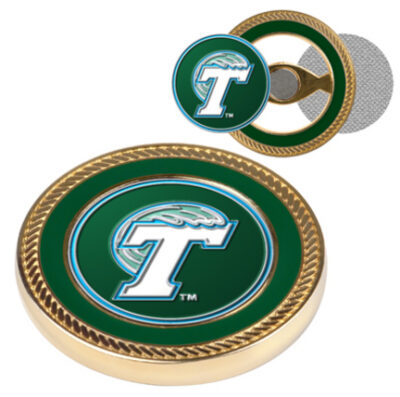 Tulane Green Wave Challenge Coin with Ball Markers (Set of 2)