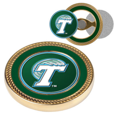 Tulane Green Wave Challenge Coin with Ball Markers (Set of 2)