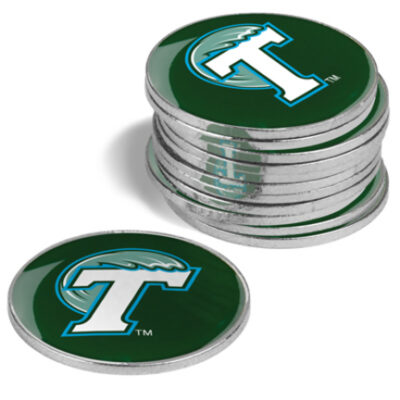 Tulane Green Wave Golf Ball Marker (12 Pack)