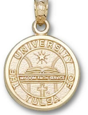 Tulsa Golden Hurricane "Seal" Pendant - 10KT Gold Jewelry