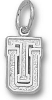 Tulsa Golden Hurricane "TU" 3/8" Charm - Sterling Silver Jewelry