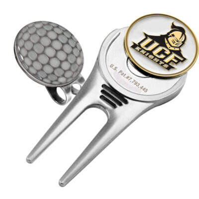 UCF (Central Florida) Knights Divot Tool Hat Clip with Golf Ball Marker (Set of 2)