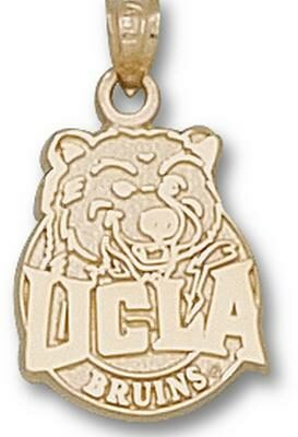 UCLA Bruins Circle "UCLA Joe" Pendant - 14KT Gold Jewelry