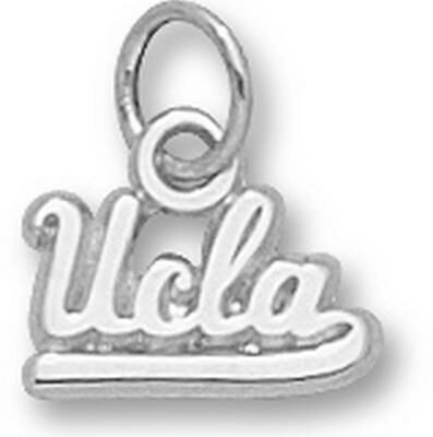 UCLA Bruins Script "UCLA" 1/4" Charm - Sterling Silver Jewelry