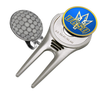 UCSD Tritons Divot Tool Hat Clip with Golf Ball Marker (Set of 2)