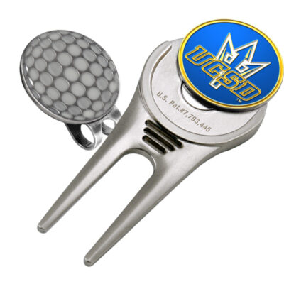 UCSD Tritons Divot Tool Hat Clip with Golf Ball Marker (Set of 2)