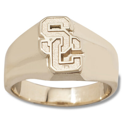 USC Trojans Athletic "SC" Men's Ring Size 10 1/2 - 10KT Gold Jewelry