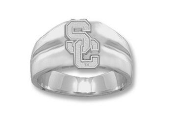 USC Trojans Athletic "SC" Men's Ring Size 10 1/2 - Sterling Silver Jewelry