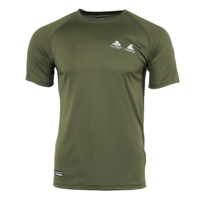 Under Armour Men's "Semper Fi Fund" / "American Fund" Logo Heatgear T-Shirt Green S