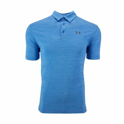 Under Armour Men's Stripe Polo Ocean Blue/White S