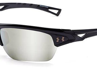 Under Armour Octane Game Day Multiflection Sunglasses (Shiny Black)