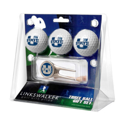 Utah State Aggies 3 Golf Ball Gift Pack with Cap Tool