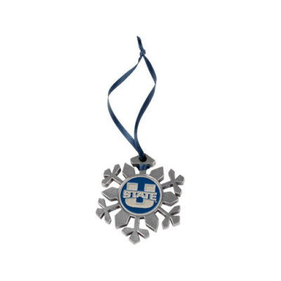 Utah State Aggies Snowflake Ornament (Set of 2)