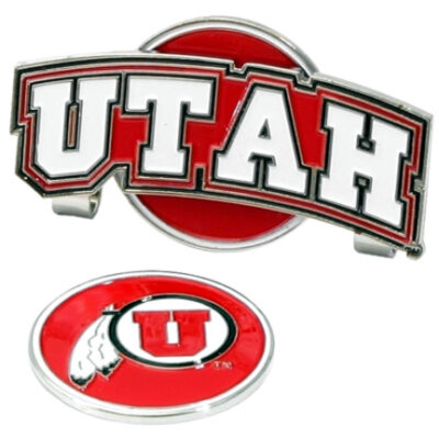 Utah Utes Slider Clip with Golf Ball Marker (Set of 3)