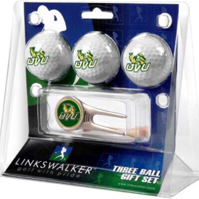 Utah Valley State (UVSC) Wolverines 3 Golf Ball Gift Pack with Cap Tool