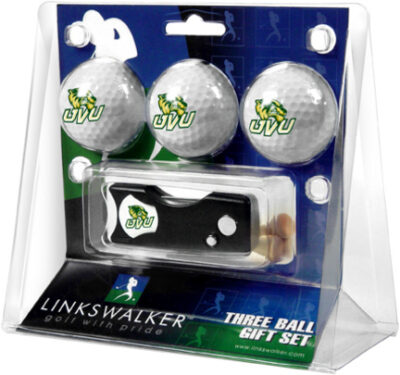 Utah Valley State (UVSC) Wolverines 3 Golf Ball Gift Pack with Spring Action Tool