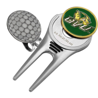 Utah Valley State (UVSC) Wolverines Divot Tool Hat Clip with Golf Ball Marker (Set of 2)