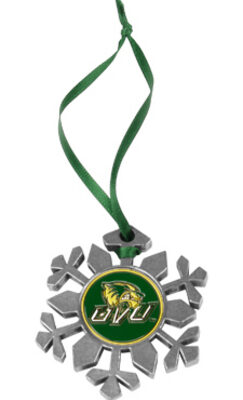 Utah Valley State (UVSC) Wolverines Snowflake Ornament (Set of 2)