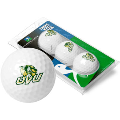 Utah Valley State (UVSC) Wolverines Top Flite XL Golf Balls 3 Ball Sleeve (Set of 3)