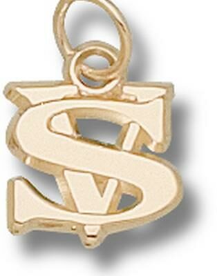 Valdosta State Blazers "VS" 3/8" Charm - 10KT Gold Jewelry