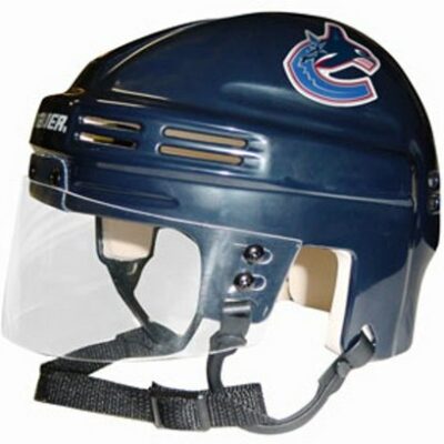 Vancouver Canucks NHL Authentic Mini Hockey Helmet from Bauer (Blue)