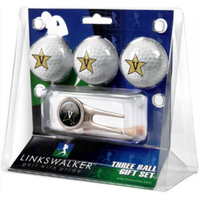 Vanderbilt Commodores 3 Golf Ball Gift Pack with Cap Tool