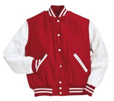 "Varsity" Wool with Leather Sleeves Jacket From Holloway Sportswear - TALL Size 2X-Large