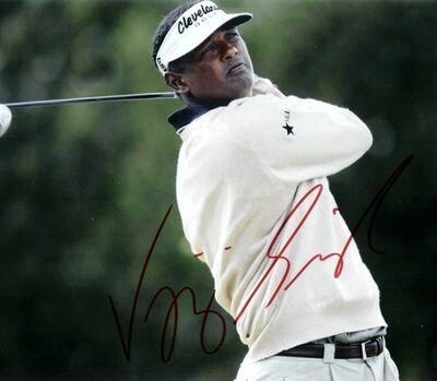 Vijay Singh Autographed Golf 8" x 10" Photograph (Unframed)