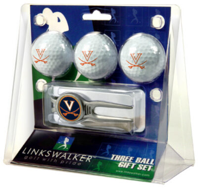 Virginia Cavaliers 3 Ball Golf Gift Pack with Kool Tool