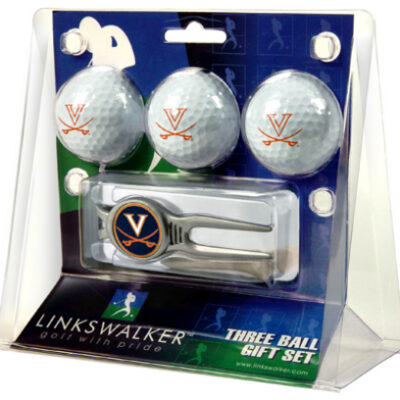 Virginia Cavaliers 3 Ball Golf Gift Pack with Kool Tool