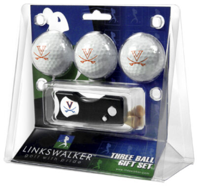 Virginia Cavaliers 3 Golf Ball Gift Pack with Spring Action Tool