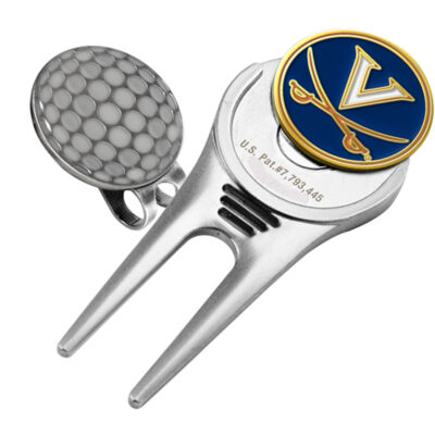 Virginia Cavaliers Divot Tool Hat Clip with Golf Ball Marker (Set of 2)