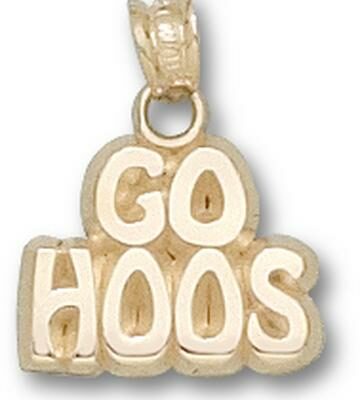 Virginia Cavaliers "Go Hoos" 3/8" Pendant - 14KT Gold Jewelry