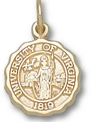 Virginia Cavaliers "Official Seal" 1/2" Charm - 10KT Gold Jewelry