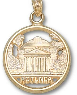 Virginia Cavaliers "Rotunda" 5/8" Pendant - 14KT Gold Jewelry