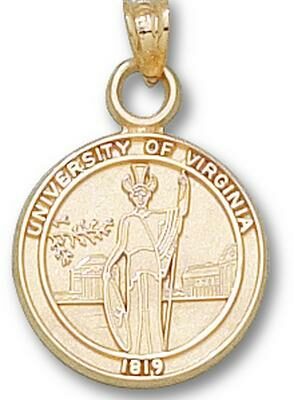 Virginia Cavaliers "Seal" Pendant - 14KT Gold Jewelry