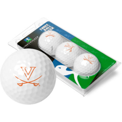 Virginia Cavaliers Top Flite XL Golf Balls 3 Ball Sleeve (Set of 3)