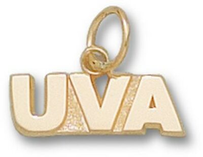 Virginia Cavaliers "UVA" 3/16" Charm - 10KT Gold Jewelry