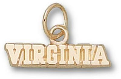 Virginia Cavaliers "Virginia" 1/8" Charm - 10KT Gold Jewelry