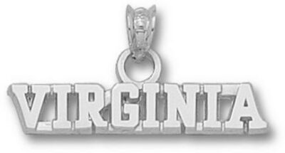 Virginia Cavaliers "Virginia" 3/16" Pendant - Sterling Silver Jewelry