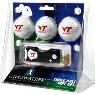 Virginia Tech Hokies 3 Golf Ball Gift Pack with Spring Action Tool