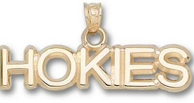 Virginia Tech Hokies "Hokies" Pendant - 14KT Gold Jewelry