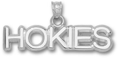 Virginia Tech Hokies "Hokies" Pendant - Sterling Silver Jewelry